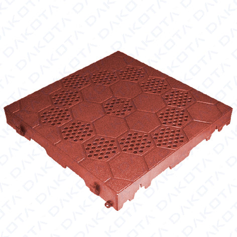 Mattonella SEMIFORATA Plastica per Pavimento Esterno 400x400 h50 mm. - prezzo al pezzo