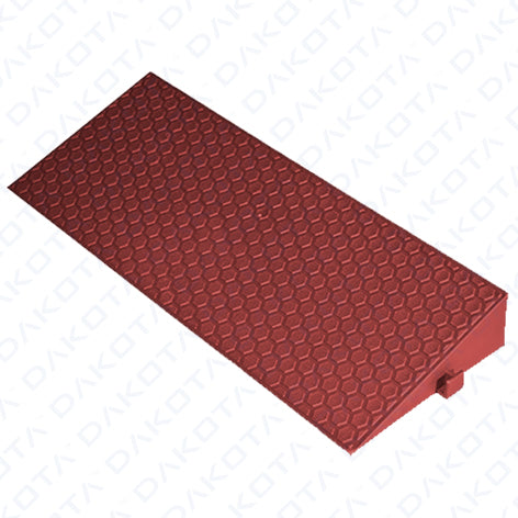 Rampa Lineare ROSSO MATTONE per Mattonella Plastica per Esterno, larghezza 50 mm