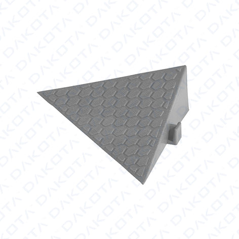 Angolo Rampa Salita Discesa GRIGIO per Mattonella Plastica per Esterno. 150x150 mm - (prezzo al pz)