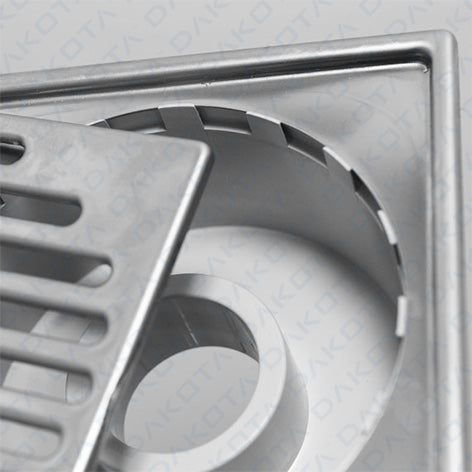 Chiusino Sifonato in acciaio INOX