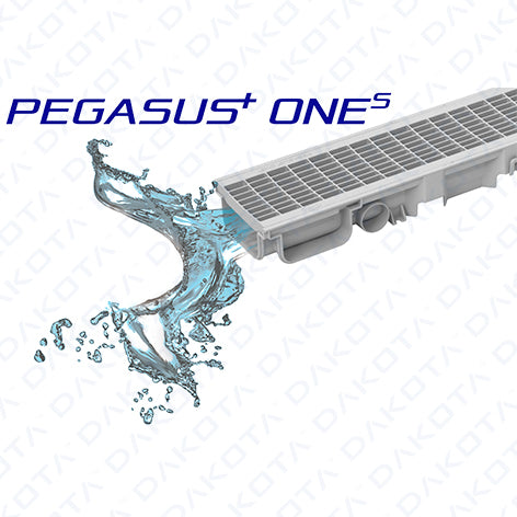 Canaletta Pegasus Plus One S con griglia in plastica - (prezzo al pz)