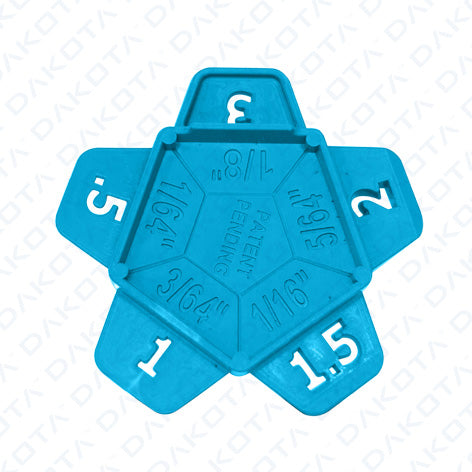 PENTA Distanziatore Multispessore Pluriuso Azzurro - venduto in buste da 200 pezzi