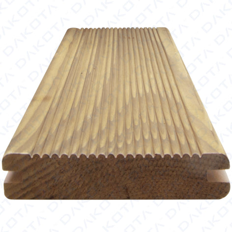 Decking Legno Pino Termotrattato 1 lato ZIGRINATO ANTI-SLIP - prezzo al pezzo