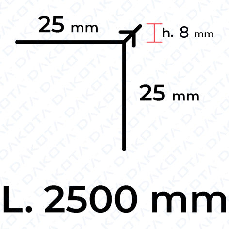 Paraspigolo PVC a Maglie h. 8 e h. 10 mm - prezzo a confezione